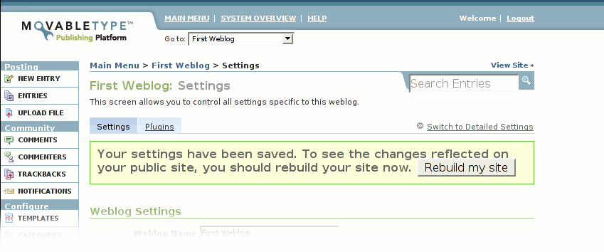 screen shot