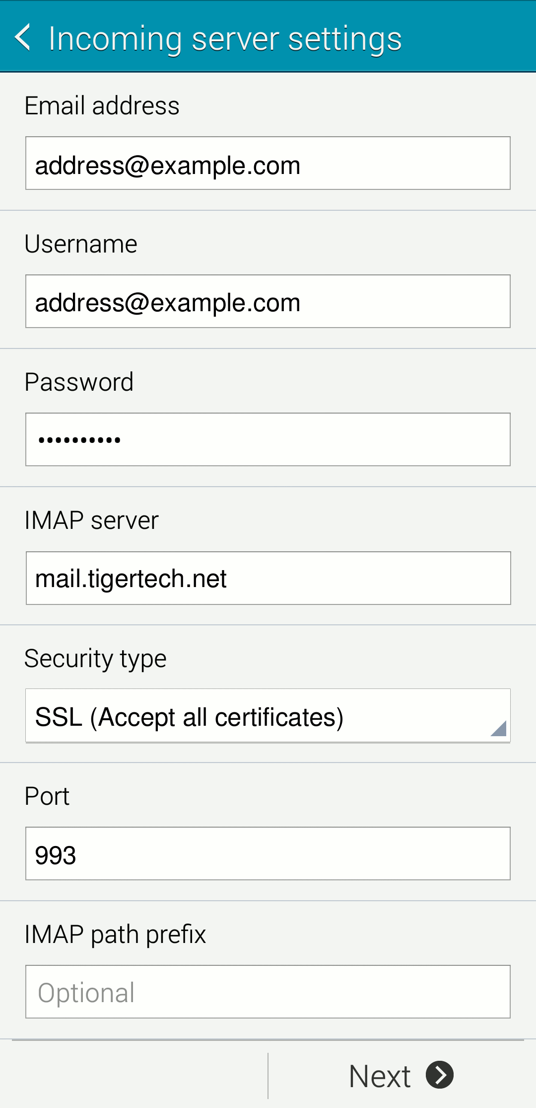 How do I verify my email address on my phone?