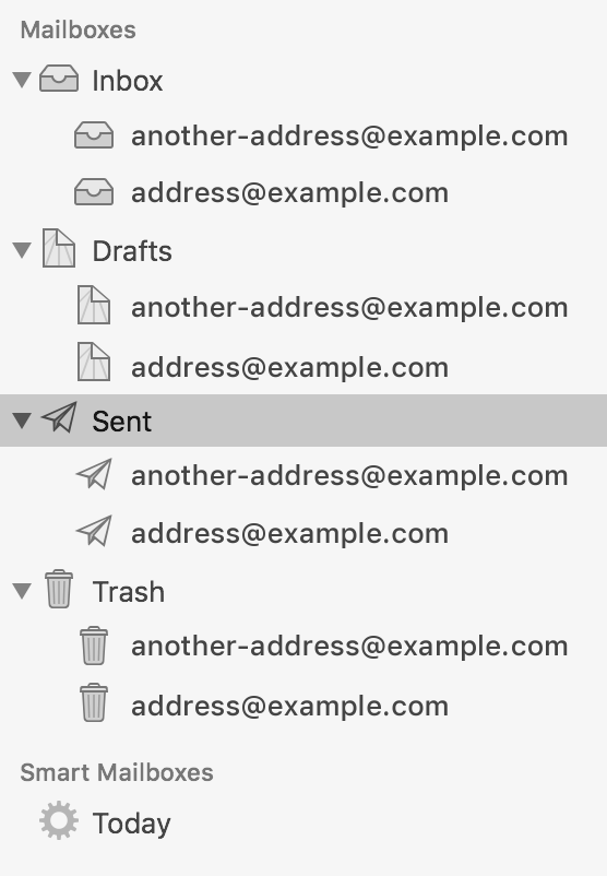 Apple Mail folders