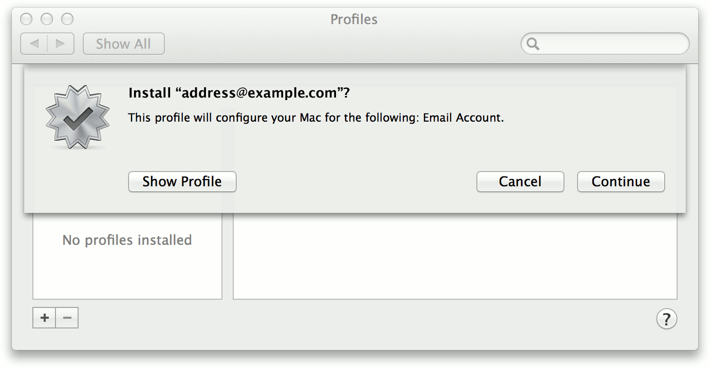 Apple Mail Profile 1