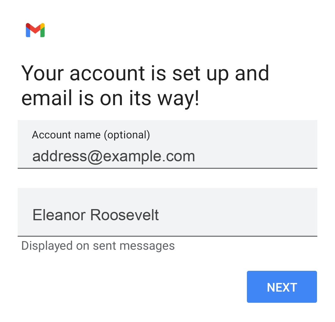 Gmail Android final page
