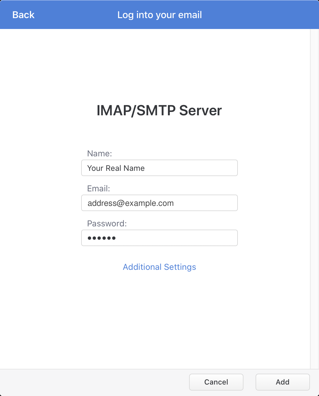 IMAP/SMTP server