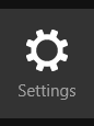 Windows 8 charms bar Settings
