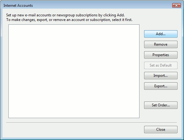 Remove Windows Mail Vista